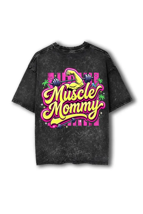 Manmaker_Muscle_Mommy_Acid_Wash_Oversized_Gym_T_Shirt_Black