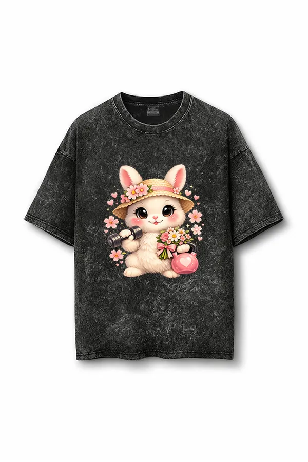 Manmaker_Bunny_Acid_Wash_Oversized_Gym_T_Shirt_Black
