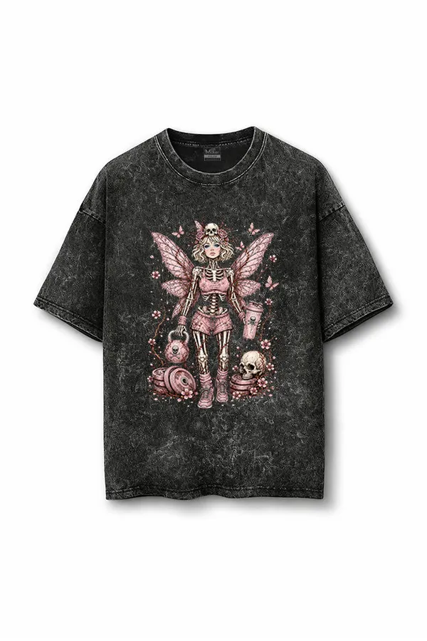 Manmaker_Gym_Princess_Walking_Acid_Wash_Oversized_Gym_T_Shirt_Black