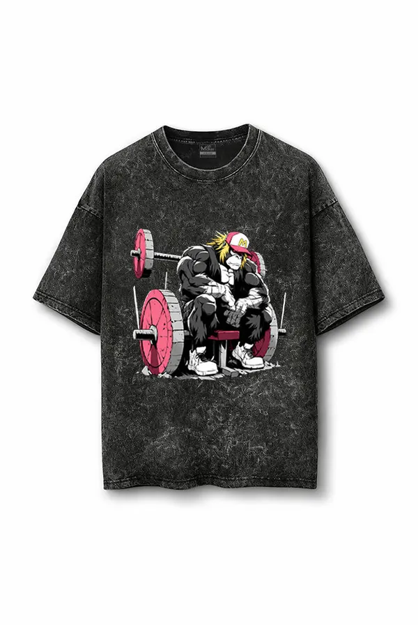 Manmaker_Gym_Monkey_Acid_Wash_Oversized_Gym_T_Shirt_Black