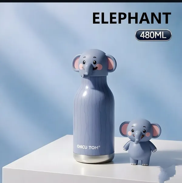 Blue_Elephant_Design_480_Ml_Water_Bottle