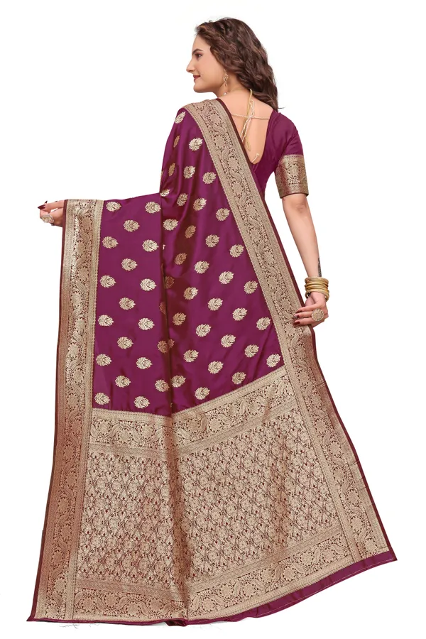 Wine_Banarasi_Silk_Saree_With_Golden_Zari_Work_Kb_Star_Default_Title