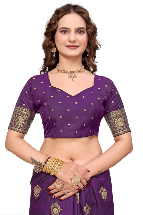 Purple_Banarasi_Silk_Saree_With_Golden_Zari_Work_Kb_Star_Default_Title