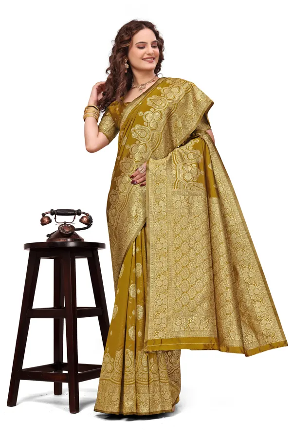 Mustard_Yellow_Banarasi_Silk_Saree_With_Golden_Zari_Work_Kb_Star_Default_Title