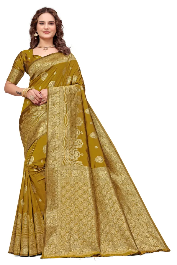 Mustard_Yellow_Banarasi_Silk_Saree_With_Golden_Zari_Work_Kb_Star_Default_Title