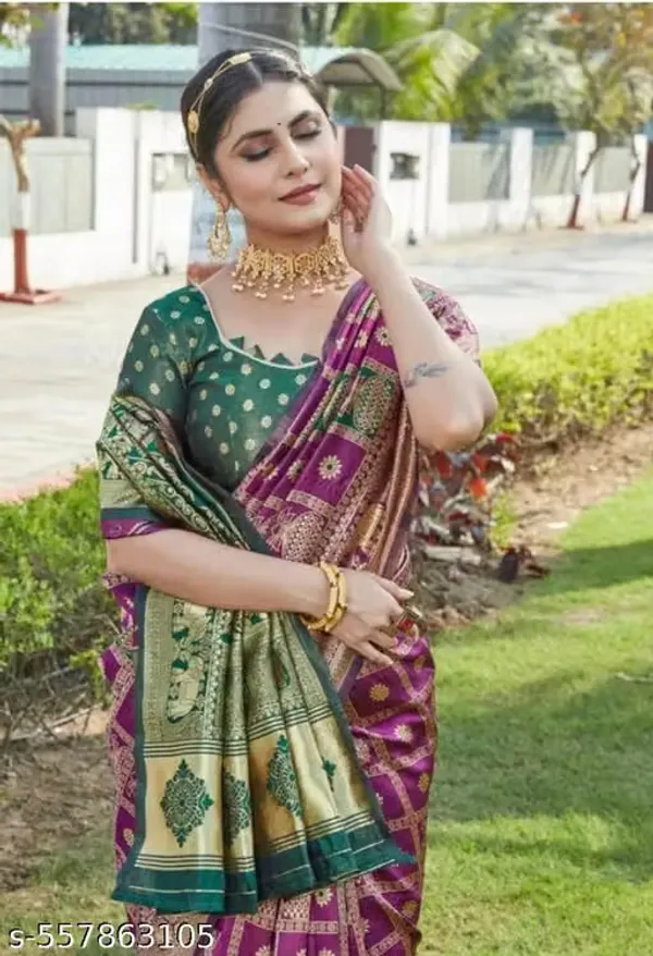 Multicolor_Banarasi_Silk_Printed_Saree_For_Women