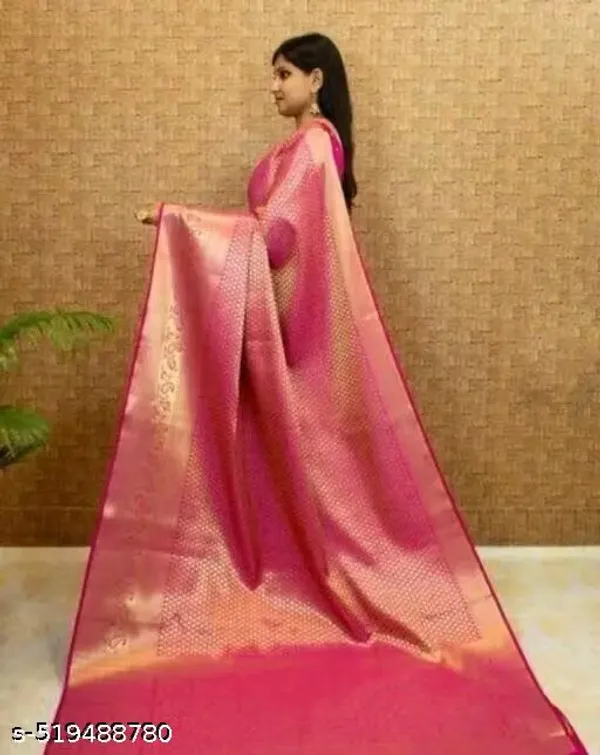 Pink_Banarasi_Silk_Woven_Ethnic_Saree_For_Women