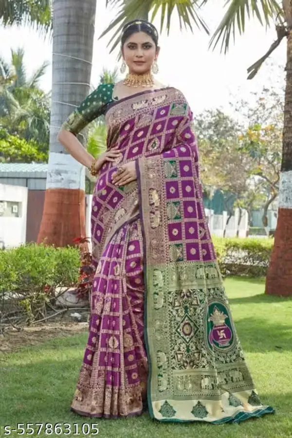 Multicolor_Banarasi_Silk_Printed_Saree_For_Women