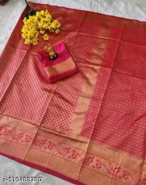 Pink_Banarasi_Silk_Woven_Ethnic_Saree_For_Women