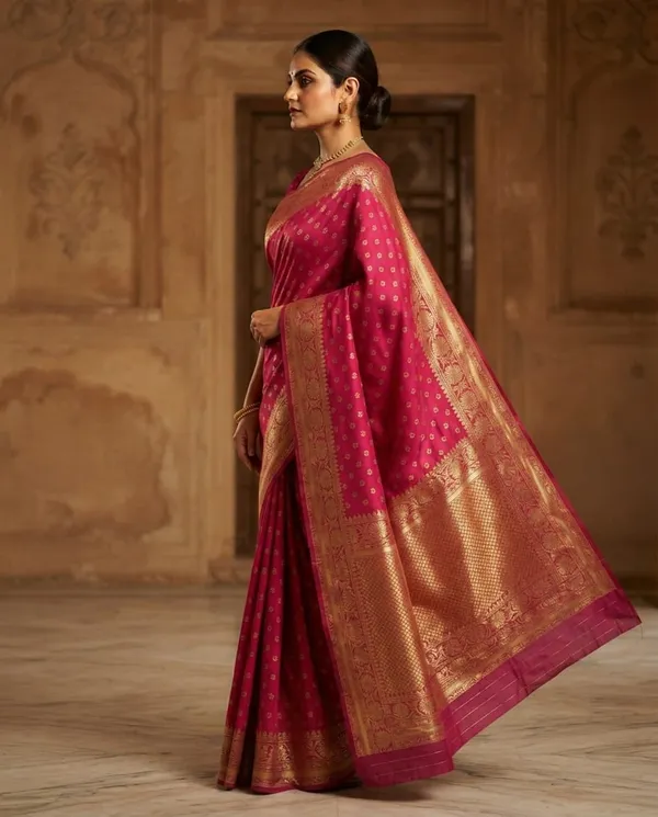 Pink_Banarasi_Silk_Woven_Saree_For_Women
