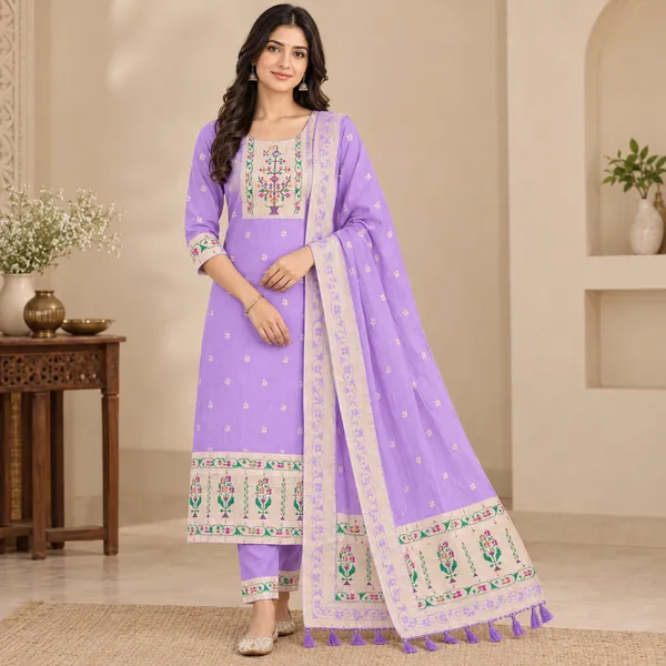 Lavender_Printed_Unstitched_Suit_Set_For_Women