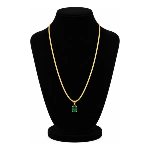 Gold_Tone_Green_Pendant_Necklace_for_Women