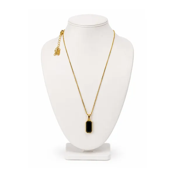 Double_Side_Black_and_White_Stone_Gold_Tone_Pendant_Necklace_for_Women