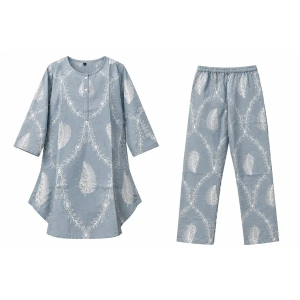 Grey_Printed_Relaxed_Fit_Sleepwear_Set_for_Women