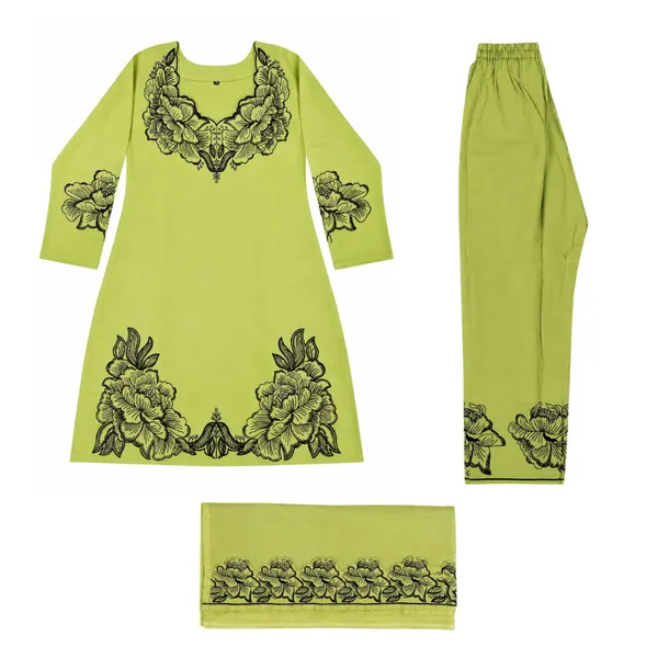 Green_Floral_Print_Ethnic_Kurta_Set_for_Women