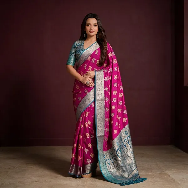 Pink_Printed_Saree_for_Women