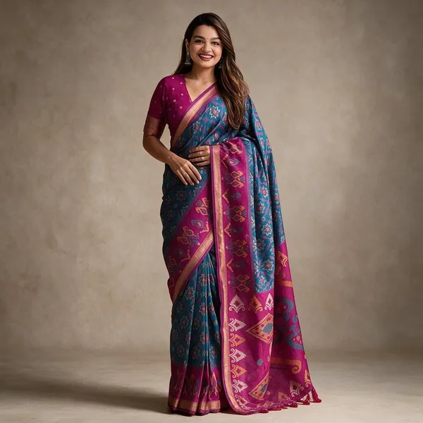 Multicolor_Printed_Saree_for_Women