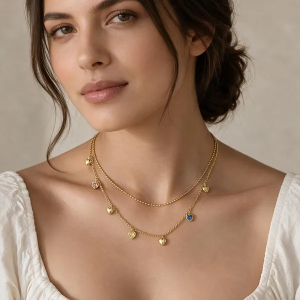 Gold_Tone_Layered_Heart_Charm_Necklace
