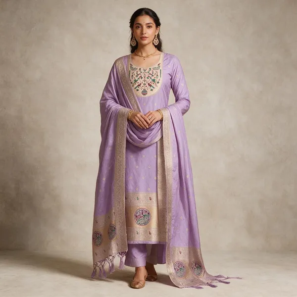 Lavender_Printed_Unstitched_Suit_Set_for_Women