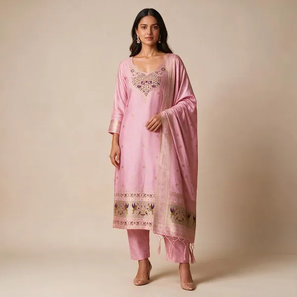 Pink_Embroidered_Ethnic_Suit_Set_for_Women