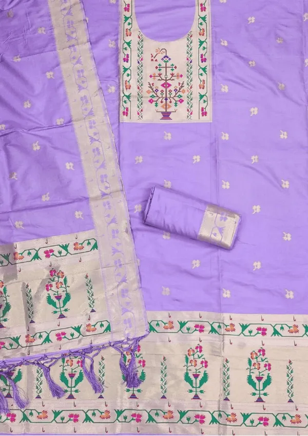 Lavender_Printed_Unstitched_Suit_Set_For_Women