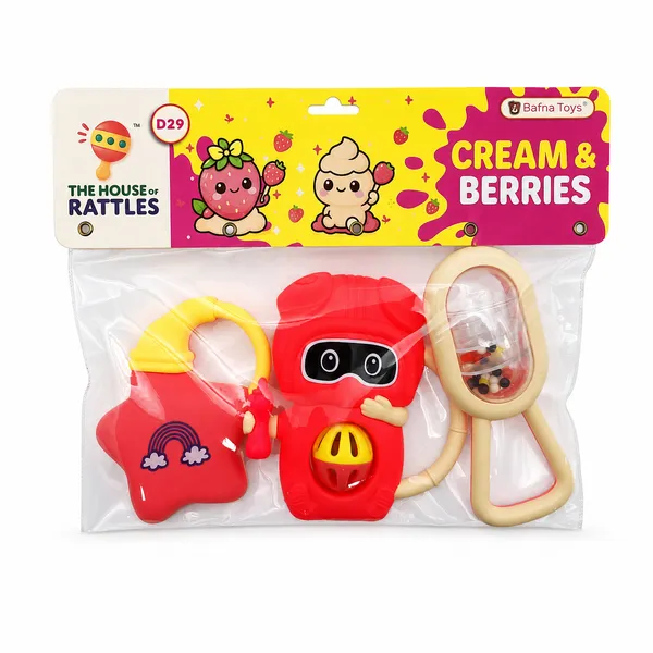 Bafna_Toys_Cream_&_Berries_Baby_Rattles