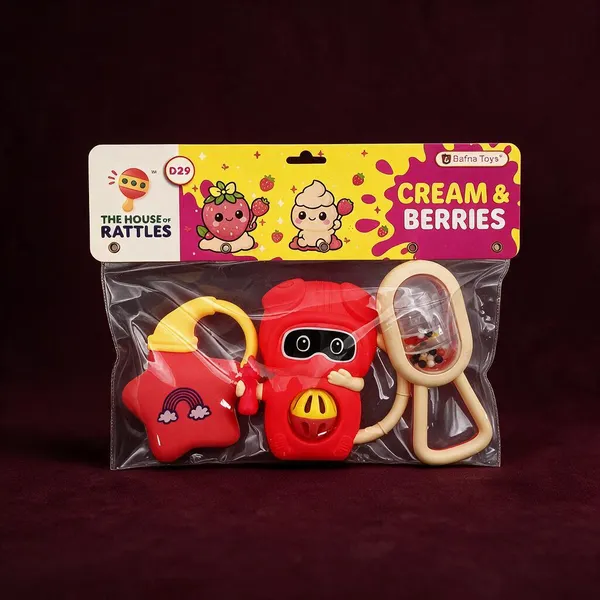 Bafna_Toys_Cream_&_Berries_Baby_Rattles