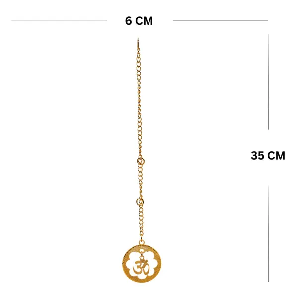 Om_Car_Hanging_Brass