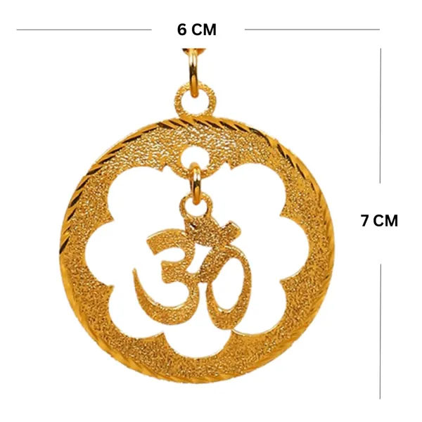 Om_Car_Hanging_Brass