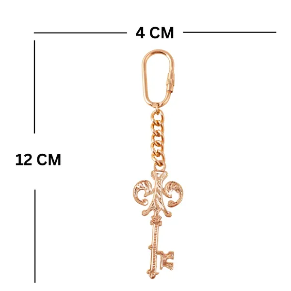 Key_Keychain_With_Brass_Chain