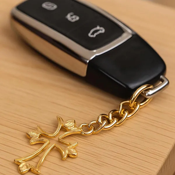 Brass_Cross_Keychain
