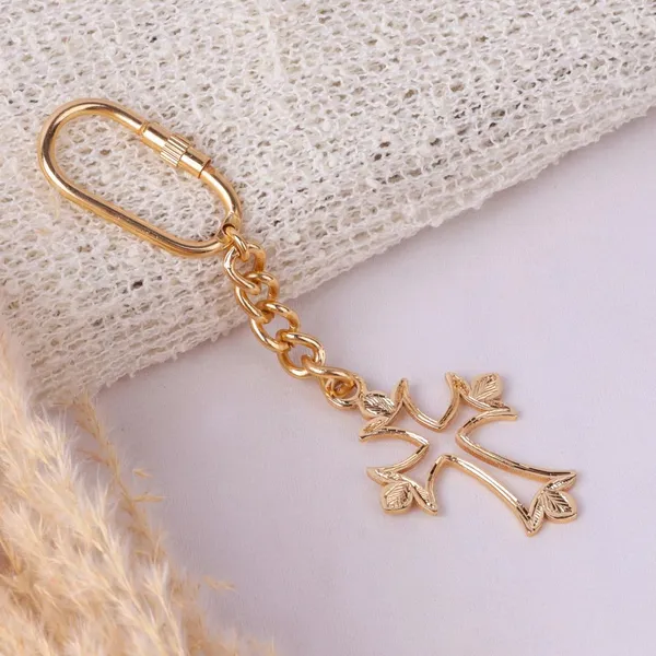 Brass_Cross_Keychain