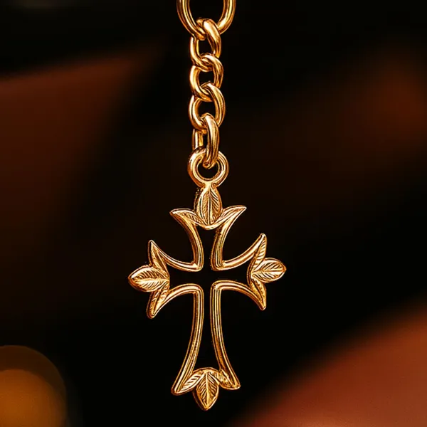 Brass_Cross_Keychain
