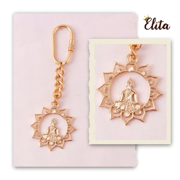 Lotus_Flower_Buddha_Keychain_With_Carabiner_Clip