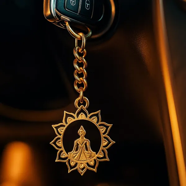 Lotus_Flower_Buddha_Keychain_With_Carabiner_Clip