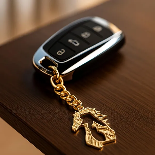 Horse_Keychain_With_Carabiner_Clip