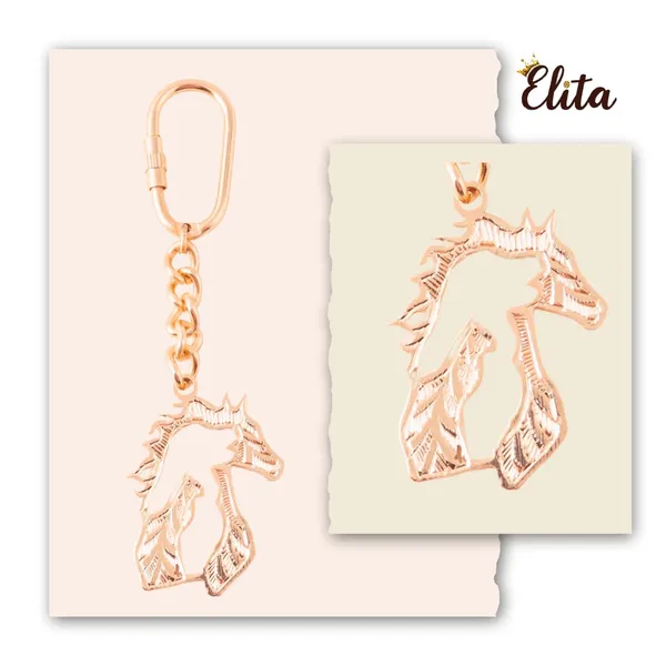 Horse_Keychain_With_Carabiner_Clip