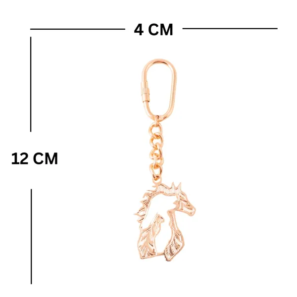 Horse_Keychain_With_Carabiner_Clip