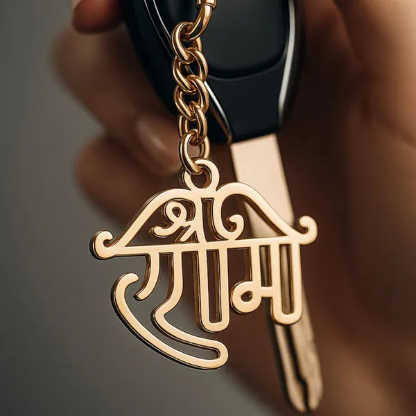Ram_Keychain_With_Carabiner