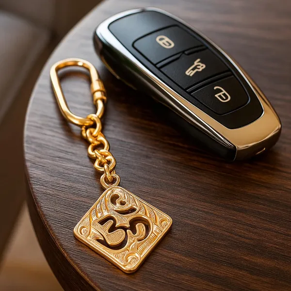Om_Charm_Keychain