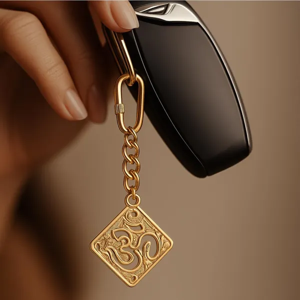 Om_Charm_Keychain