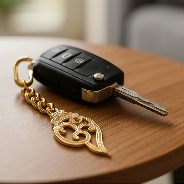 Om_Shank_Keychain_With_Carabiner_Clip