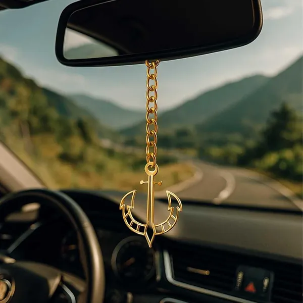 Brass_Anchor_Car_Hanging_With_Chain