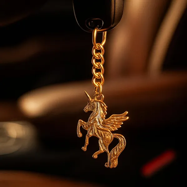Brass_Unicorn_Keychain