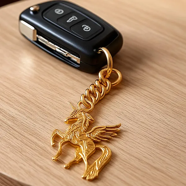 Brass_Unicorn_Keychain