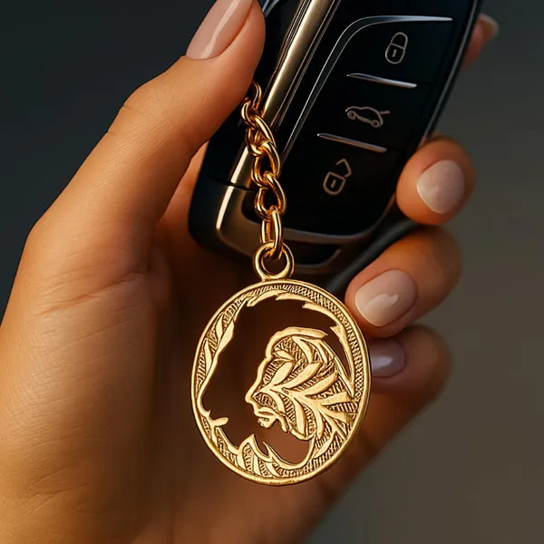 Brass_Animal_Keychain_With_Carabiner_Clasp