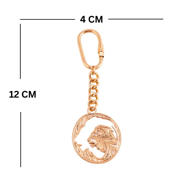 Brass_Animal_Keychain_With_Carabiner_Clasp