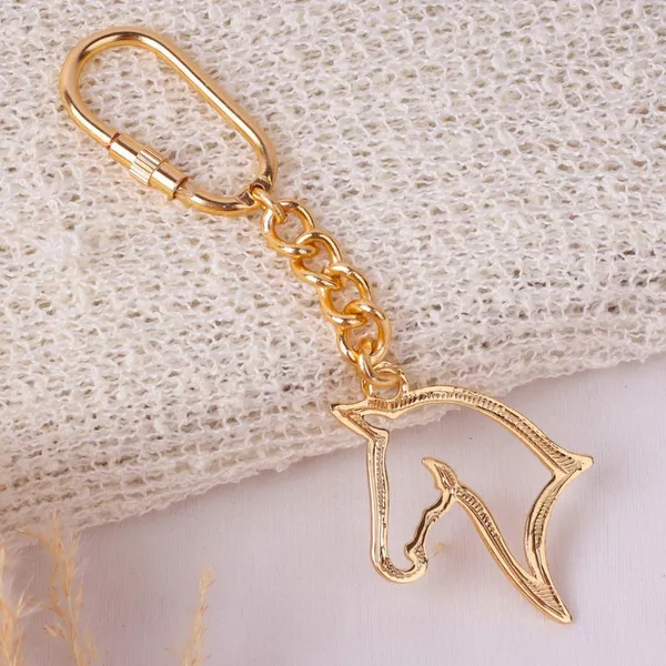 Brass_Animal_Keychain_With_Carabiner_Clasp