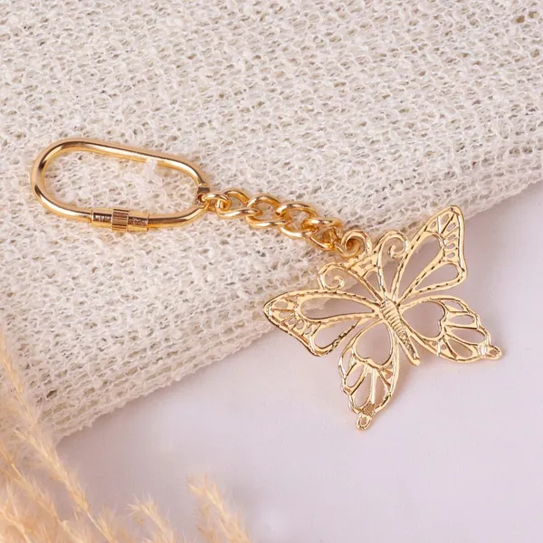 Brass_Animal_Keychain_With_Carabiner_Clasp