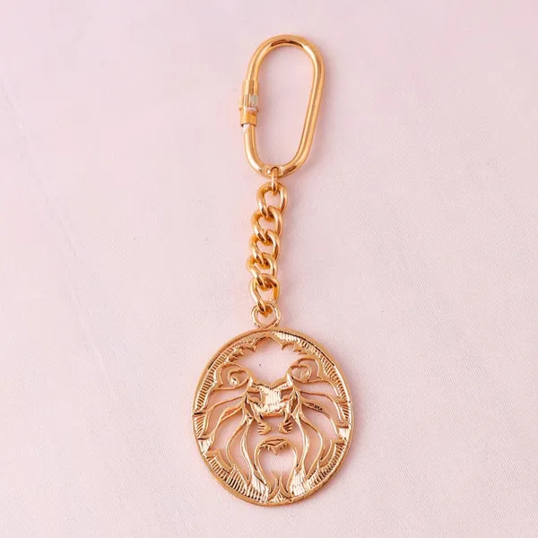 Brass_Animal_Keychain_With_Carabiner